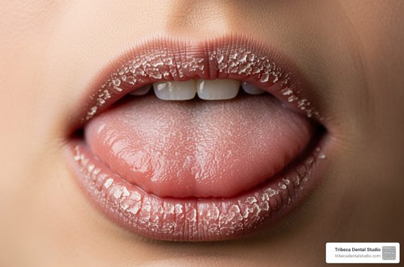 dry mouth after extraction