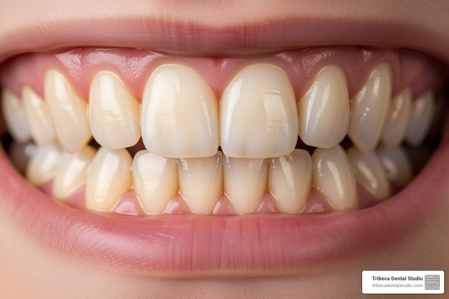 natural yellow teeth