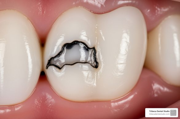 chipped tooth crown
