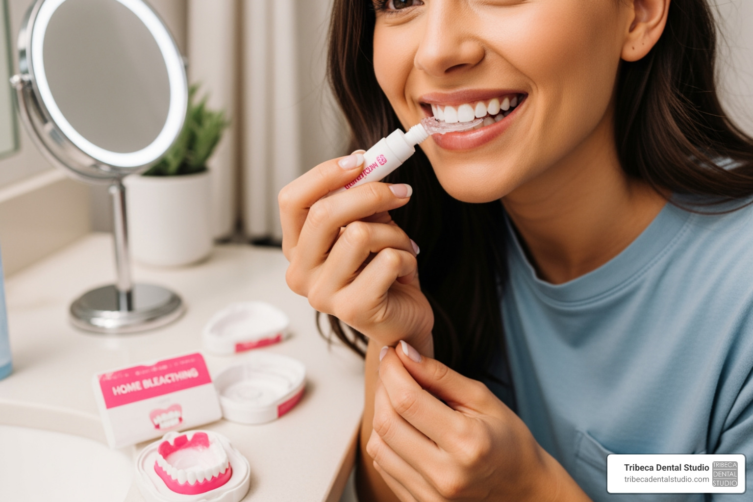 bleaching teeth at home