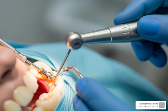 Deep cavity filling