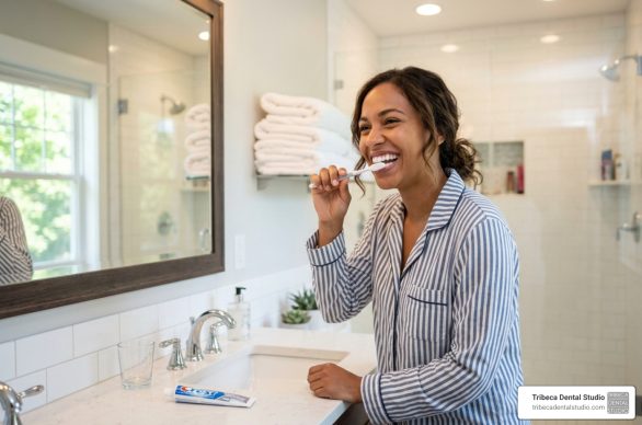 clean teeth at home