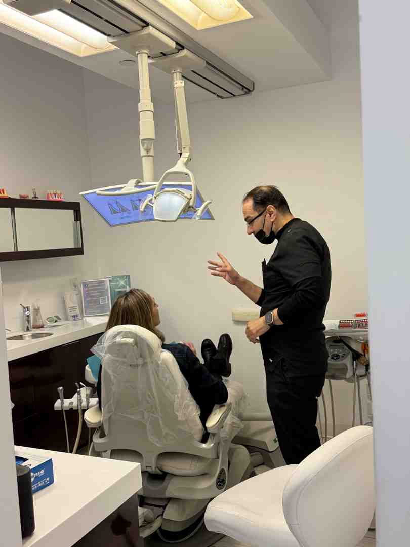 dental filling replacement consultation with dentist