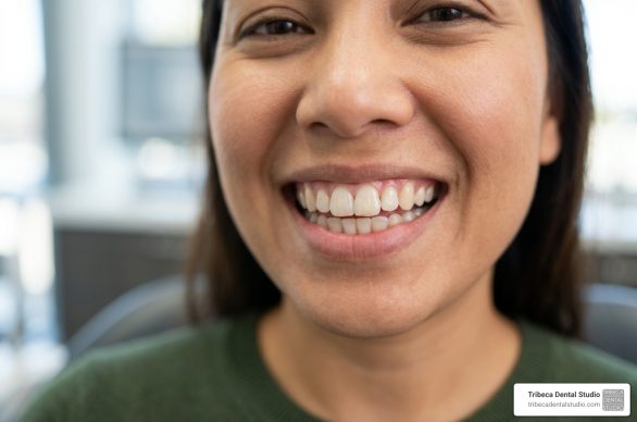 front tooth filling