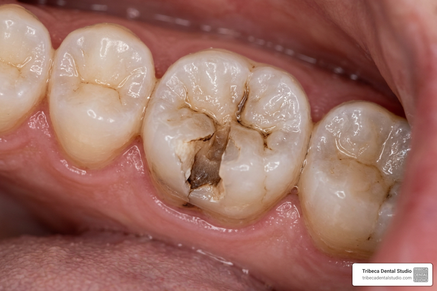 chipped molar