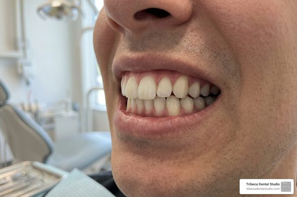straight teeth with an overbite