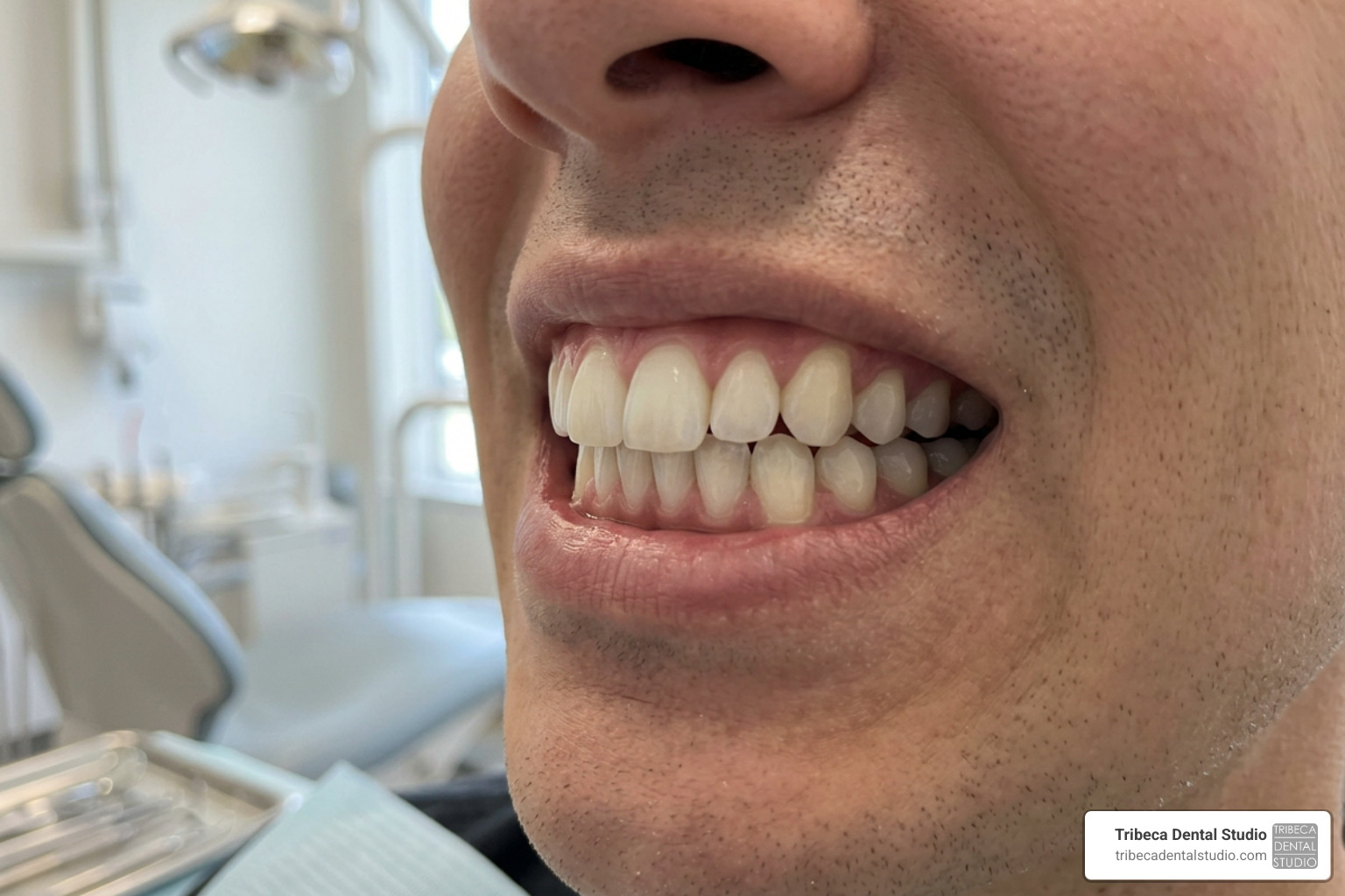straight teeth with an overbite